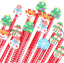 60 Weihnachtsstifte mit Radiergummis, 8 Stile Cartoon
