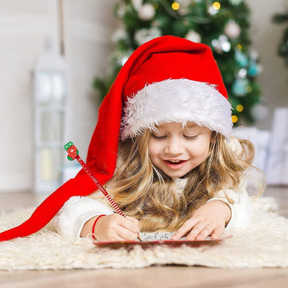 60 Weihnachtsstifte mit Radiergummis, 8 Cartoon-Stile, Kinder Geschenk, Weihnachtsstrumpf Füllstoffe