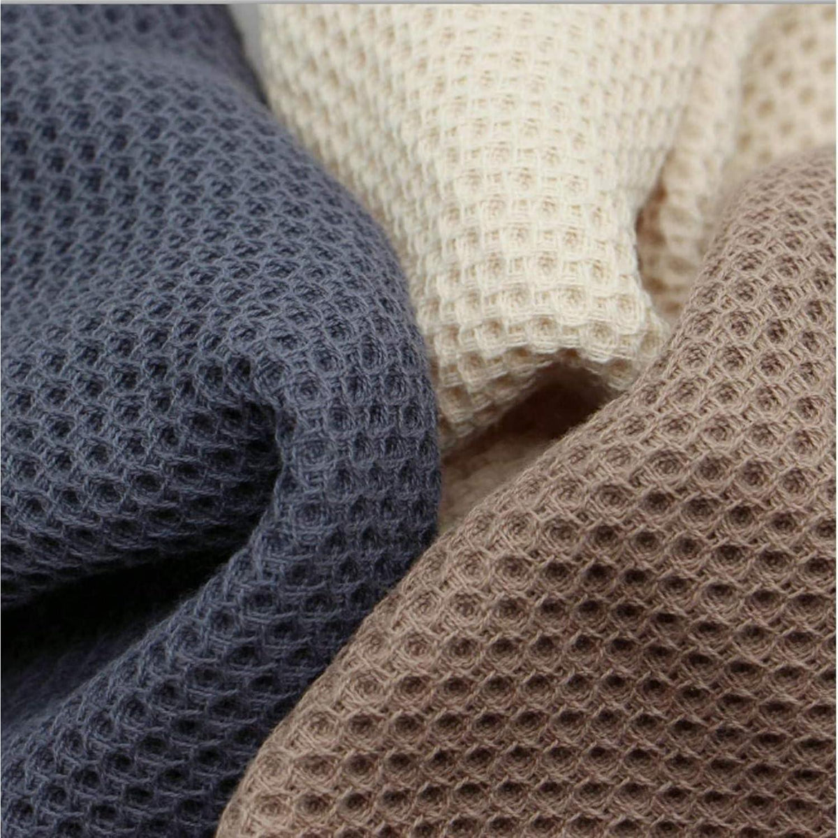 Geschirrtücher Baumwolle 4er-Pack 33x74 cm Grau Beige Braun