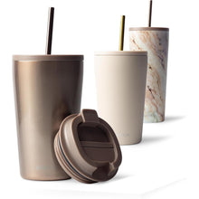 MAMEIDO Thermobecher 470ml & 700ml doppelwandig isoliert aus