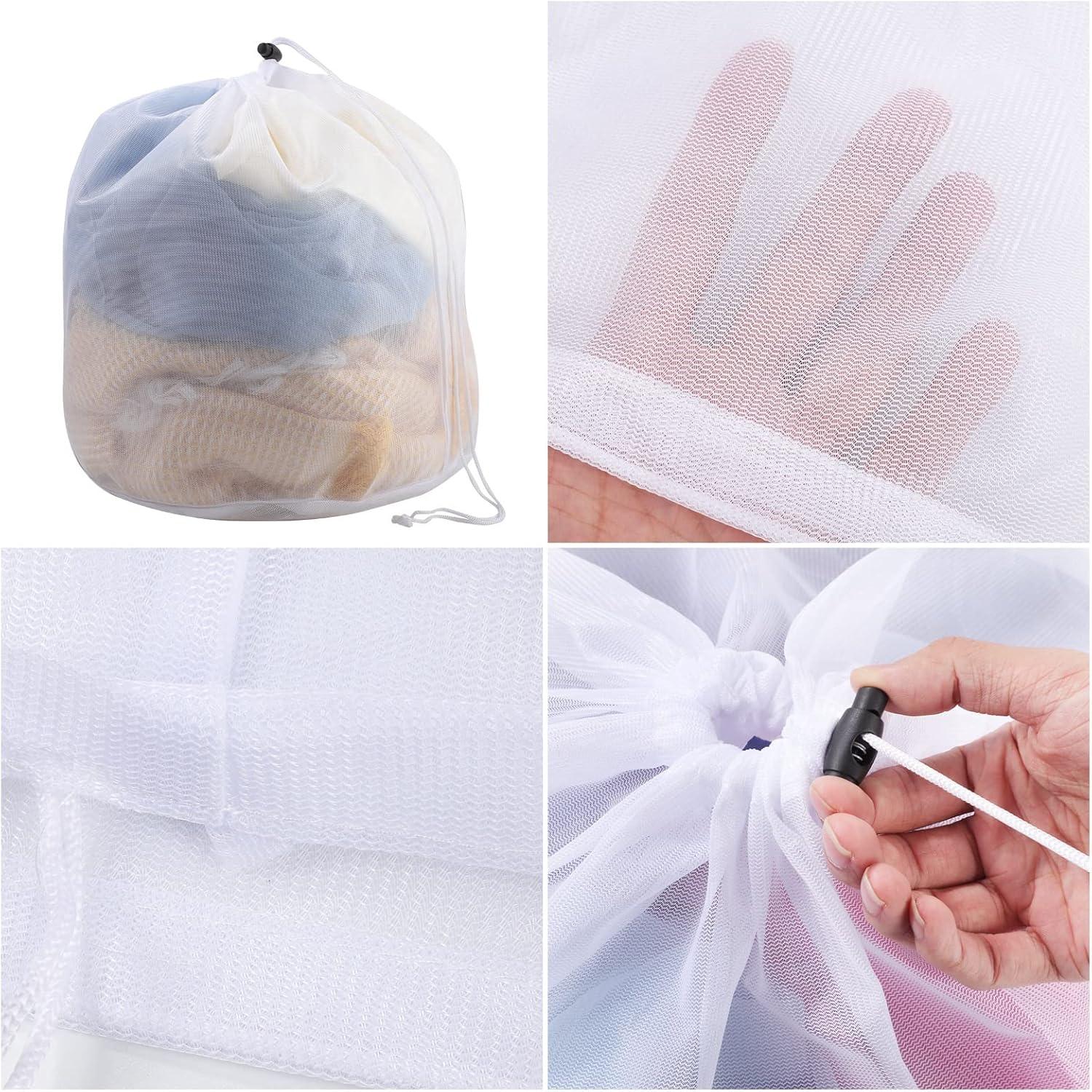 3er Pack Wäschenetz mit Kordelstopper in 3 Größen