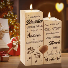 Exquisite personalisierte Kerzenhalter für Schwester und Frauen