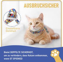 Katzengeschirr und Leine ausbruchsicher verstellbar Orange