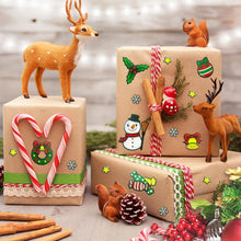 312 Weihnachtssticker Glitzer Selbstklebend Sticker