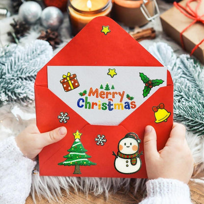 312 Weihnachtssticker Glitzer Selbstklebend Sticker Weihnachten Kinder