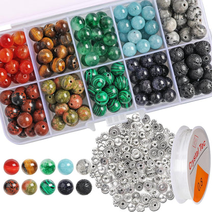 Edelsteine 200 Stück 8mm Natürliche Runde Perlen Schmuck Basteln mit