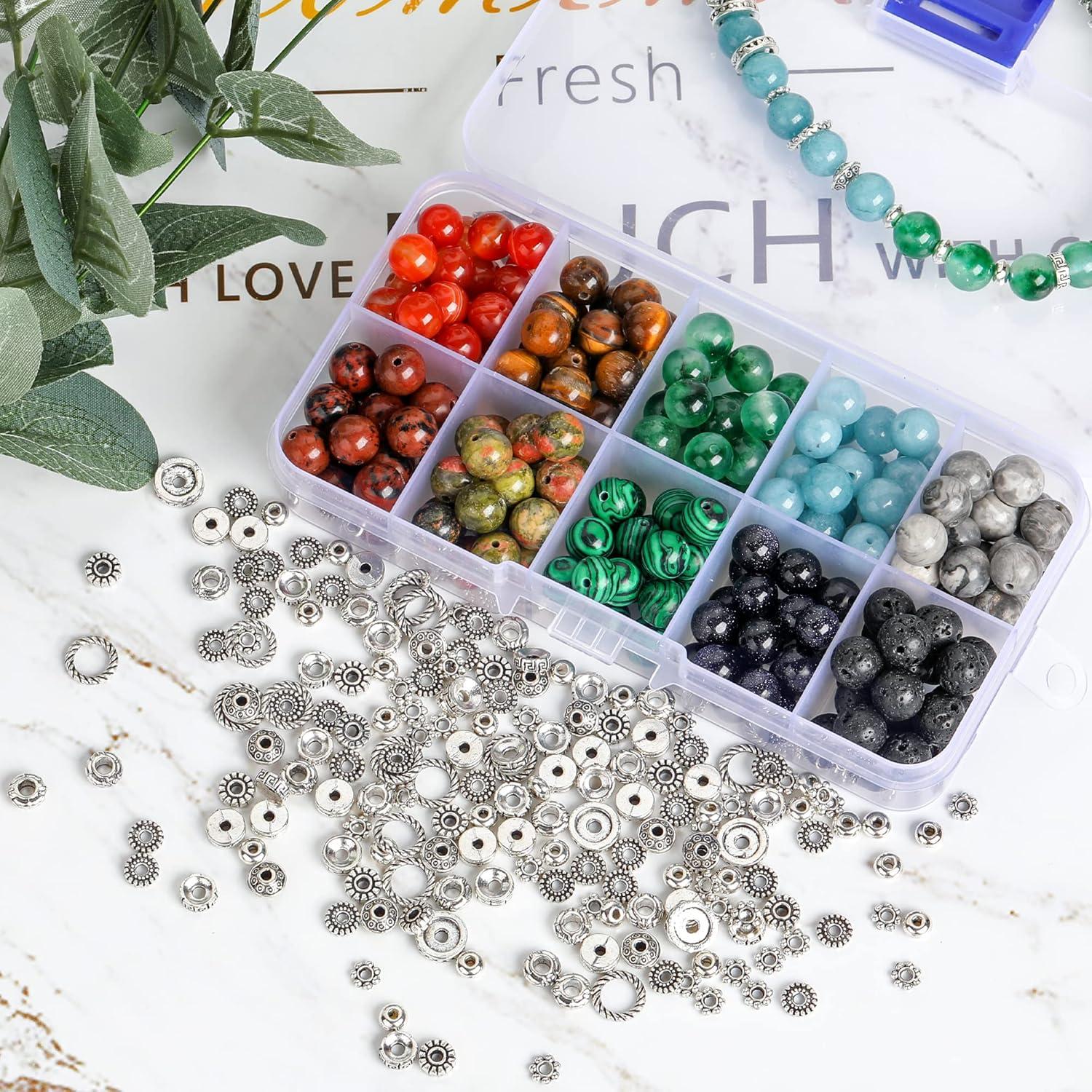 Edelsteine 200 Stück 8mm Natürliche Runde Perlen Schmuck Basteln mit