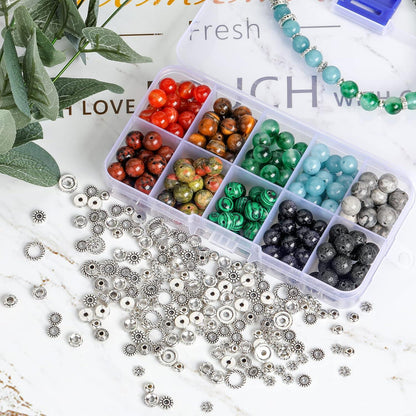 Edelsteine 200 Stück 8mm Natürliche Runde Perlen Schmuck Basteln mit
