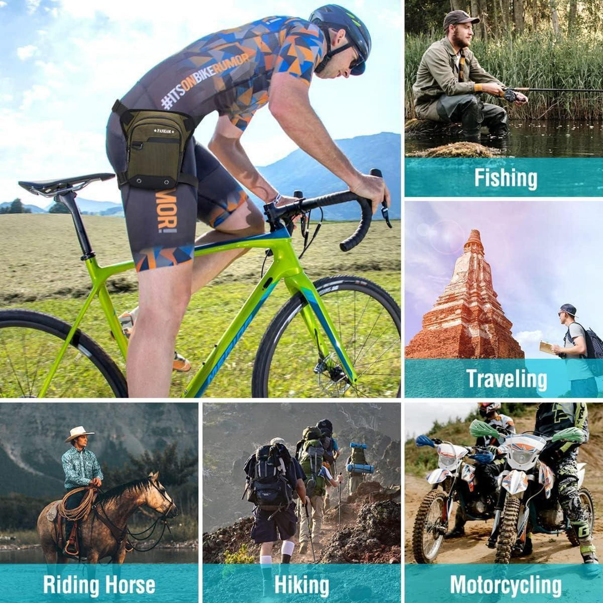 Taktische Beintasche Motorrad Herren – Wasserdicht & Verstellbar
