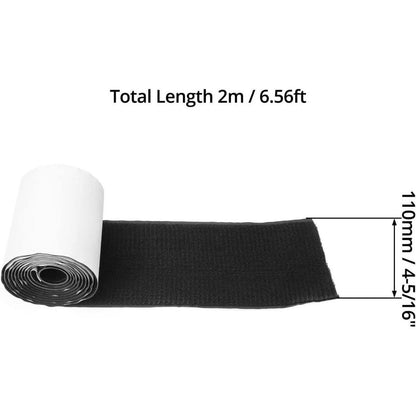 QWORK® 11cm x 2M Klettband Annähen für Stoff - Breit Nylon