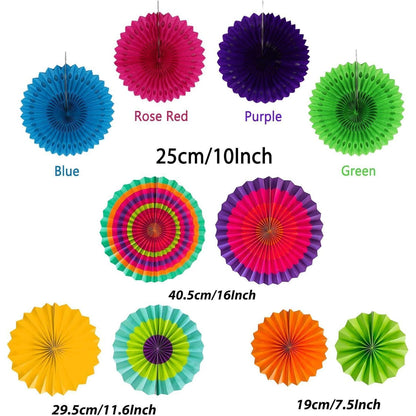 Mexikanische Party Deko 41 Stück Mehrfarbig Papier Girlande