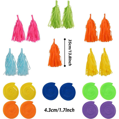 Mexikanische Party Deko 41 Stück Mehrfarbig Papier Girlande