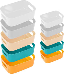 Aufbewahrungsbox Kunststoff Aufbewahrungskorb 10 Stück Organizer Körbe