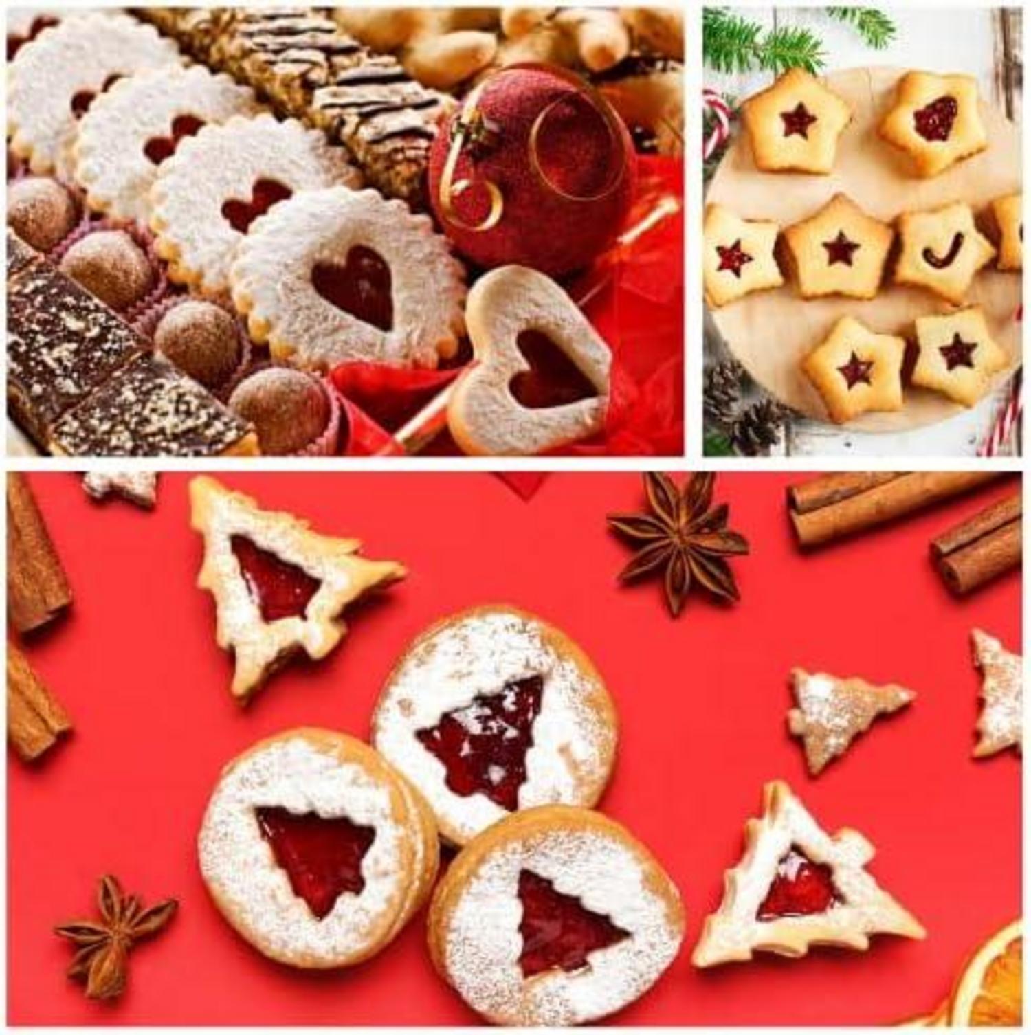 Keepaty Weihnachts-Ausstecher Set, 9-teilig Edelstahl für Torten, Kekse