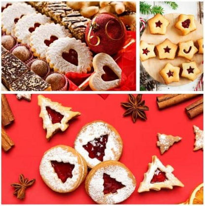 Keepaty Weihnachts-Ausstecher Set, 9-teilig Edelstahl für Torten, Kekse