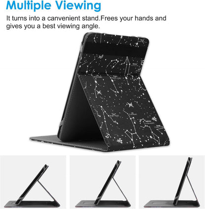 HoYiXi Faltbare Hülle für Kindle Paperwhite 11./Signature Edition 2021/Kindle 2019 10. Gen 6-6.8'' - Vertikal Flip Ständer - Constellation