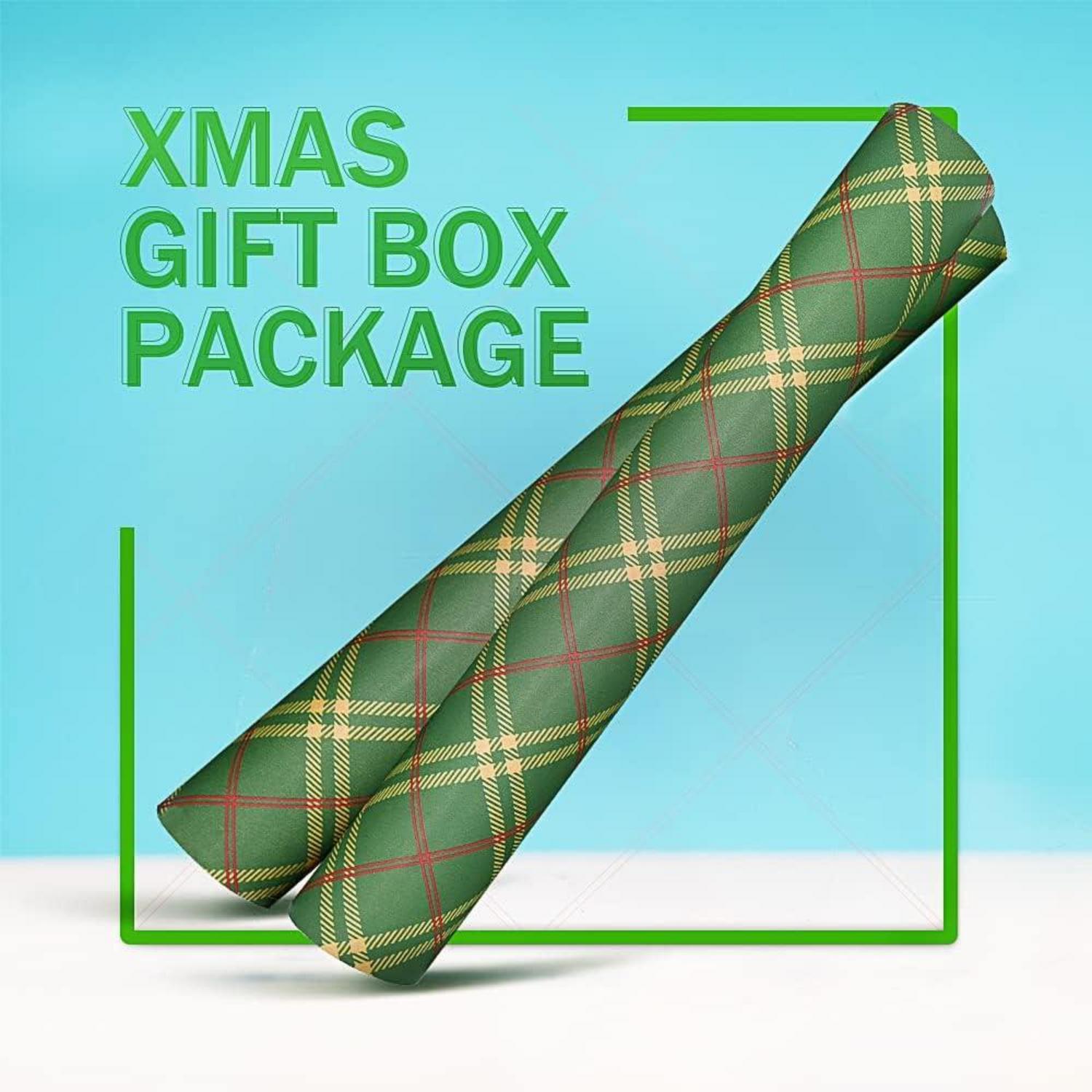 DOJoykey Weihnachtsgeschenkpapier 43cm x 15m Rollenpaket festliches Designpapier
