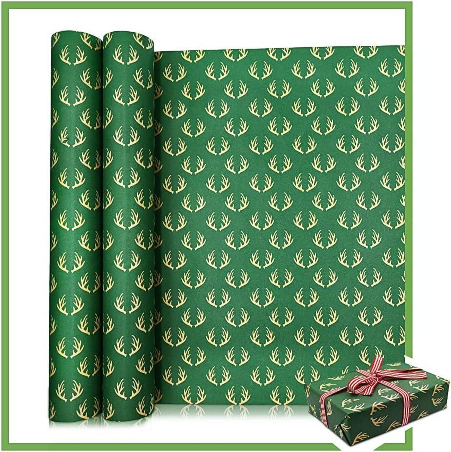 Weihnachtsgeschenkpapier Rollpaket 43cm x 15M recycelbares