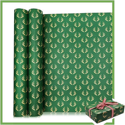 Weihnachtsgeschenkpapier Rollpaket 43cm x 15M recycelbares