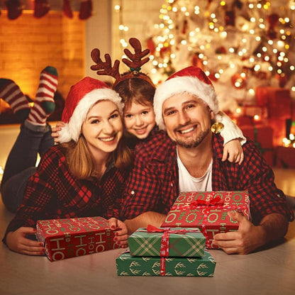 Weihnachtsgeschenkpapier Kraftpapier 43cm x 15M Multicolor3