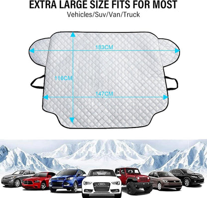 Windschutzscheibenabdeckung Auto Sonnenschutz Frostschutz 183x116 cm