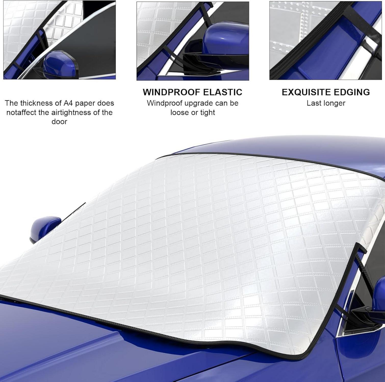 Windschutzscheibenabdeckung Auto 183x116 cm Magneten Sonnenschutz