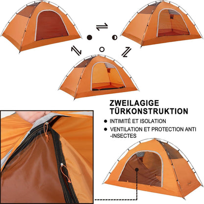 Clostnature 2/4 Personen Kuppelzelt
