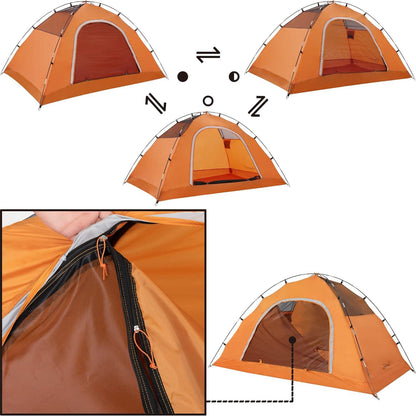 Clostnature 2 Personen Zelt für Camping - Wasserdichtes Leichtes Kuppelzelt mit Kleinem