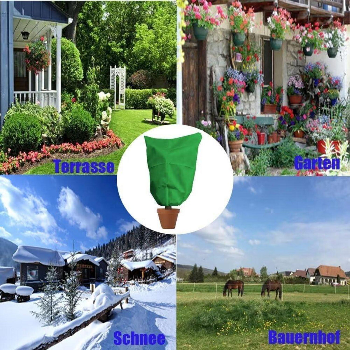 Winterschutz Pflanzenabdeckung 200x240cm - 2er Set