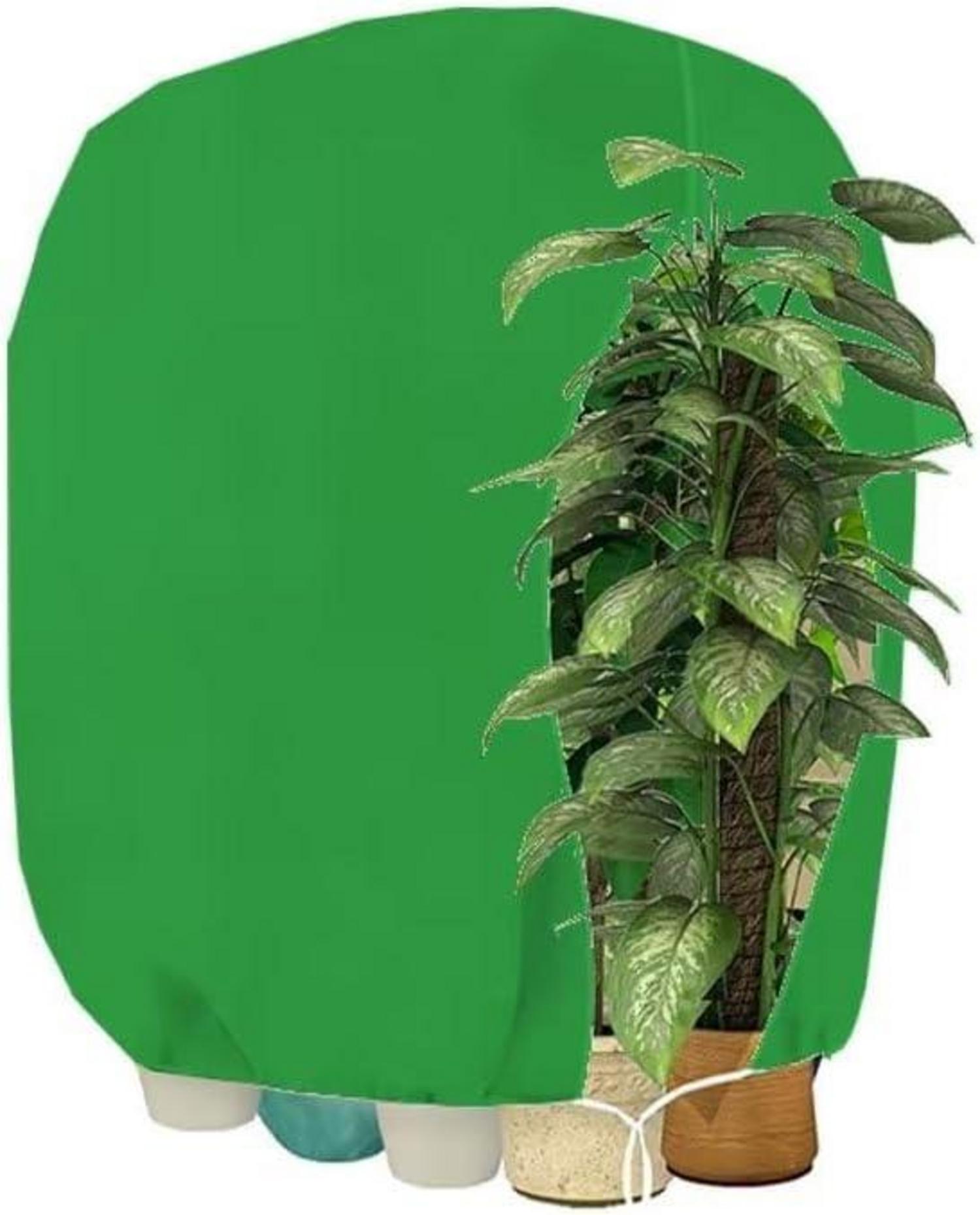 Winterschutz Pflanzenabdeckung mit Reißverschluss 120x180cm Grün