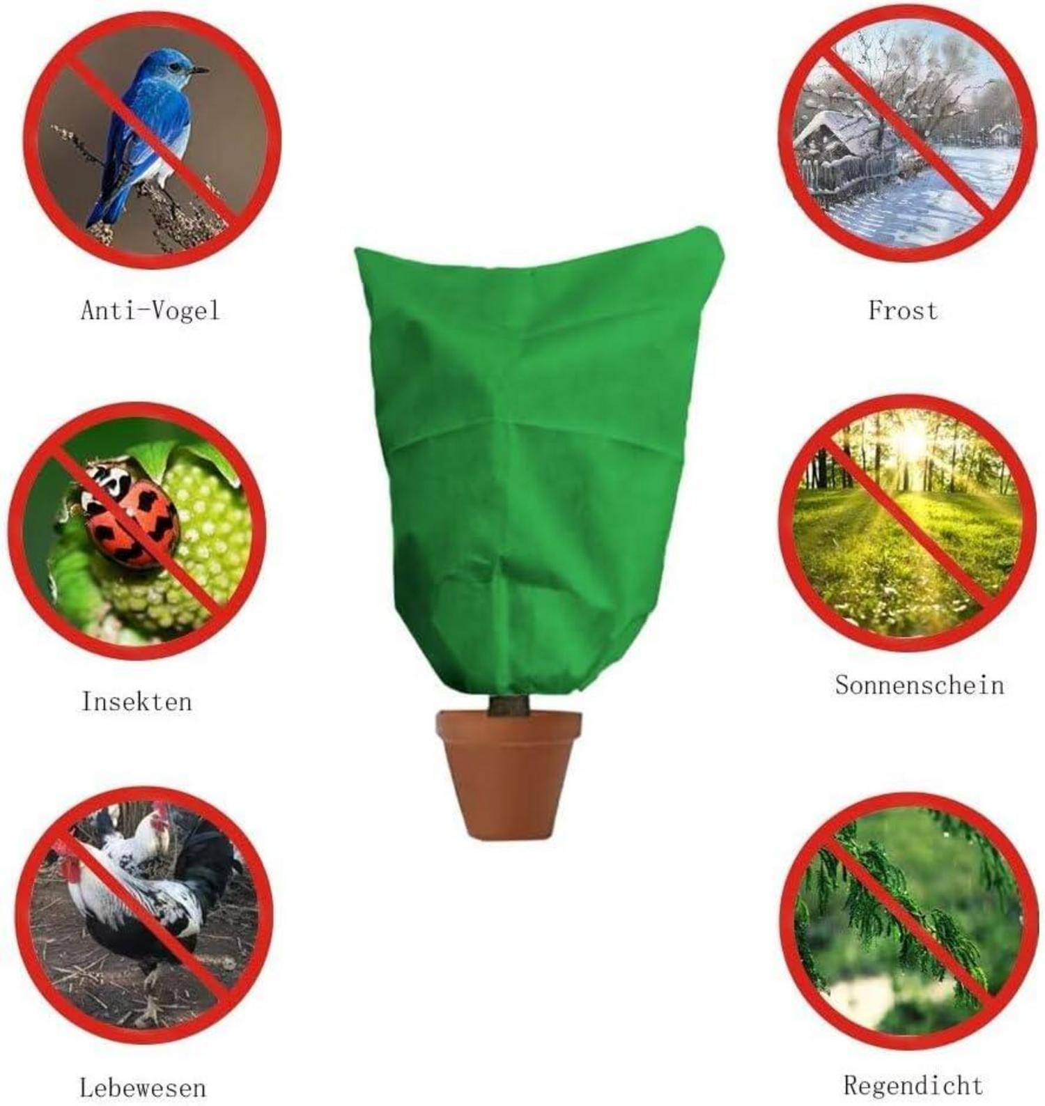 HERILIOS Winterschutz Pflanzen Frostschutz Reißverschluss