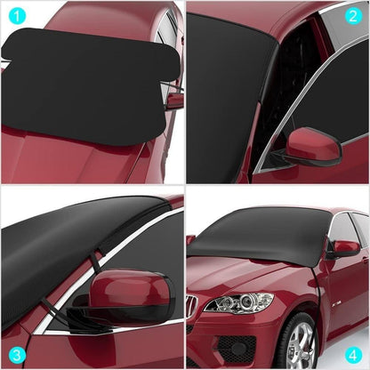 Frontscheibenabdeckung Auto Winter Windschutz Magnet 175x120cm