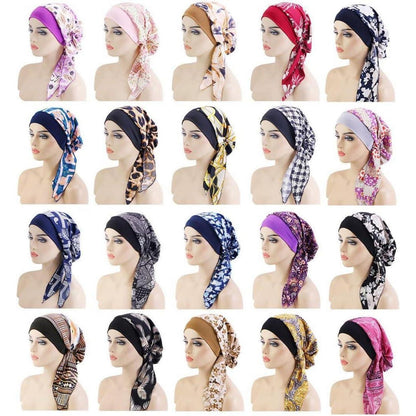 Chemo Turban Damen – Florales Kopftuch für Haarverlust & Styling