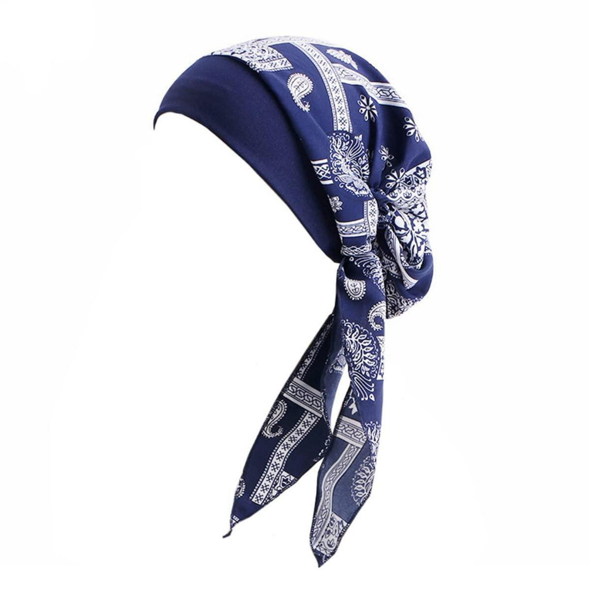 Chemo Turban Damen Kopfbedeckung Floral | Schlafmütze Haarverlust