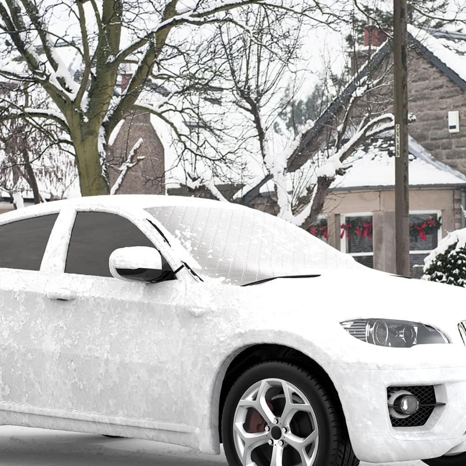 Frontscheibenabdeckung Auto Winter Windschutz 183x116cm Magnet Fixierung