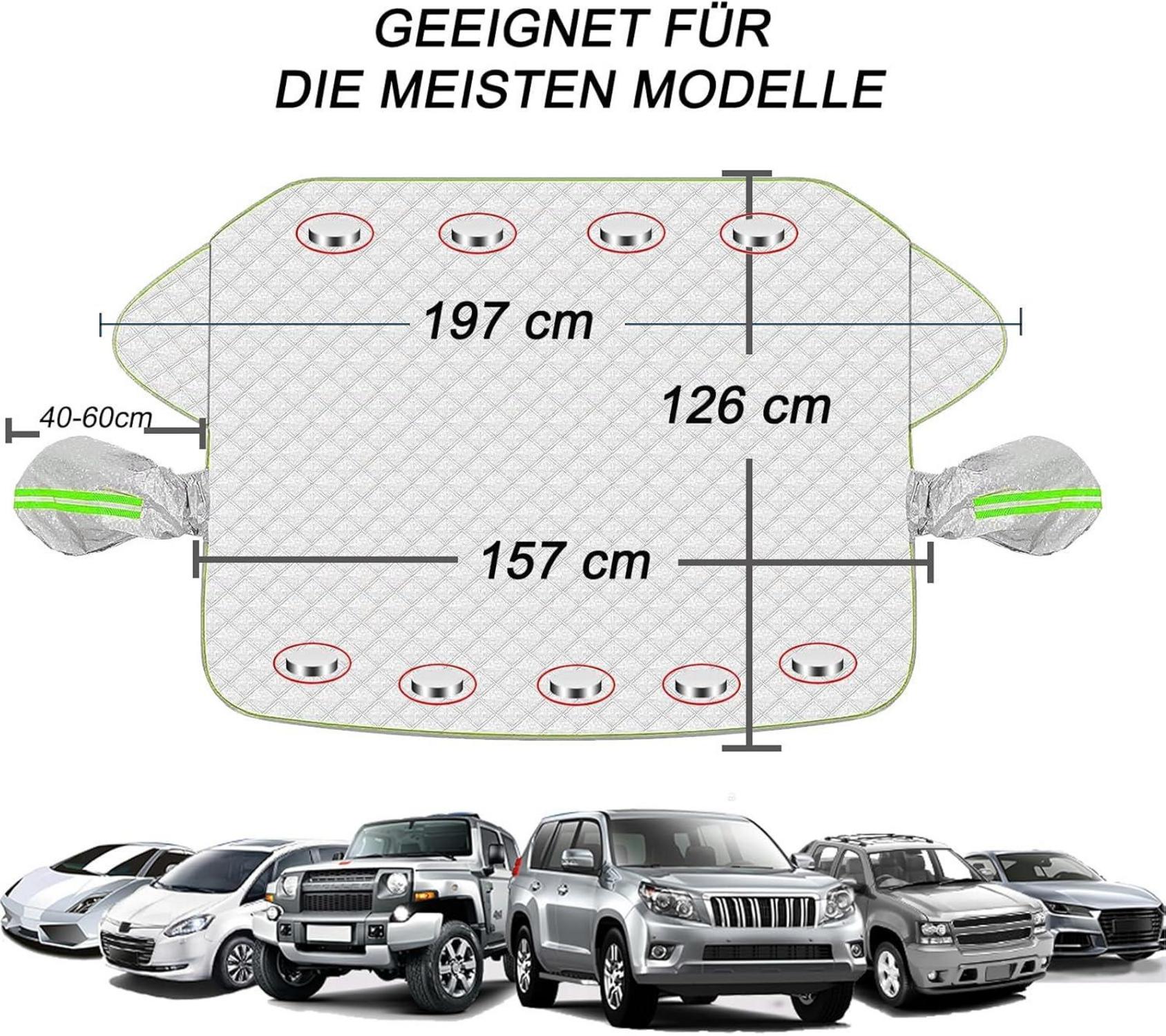 Frontscheibenabdeckung Auto Magnet Fixierung Winterabdeckung