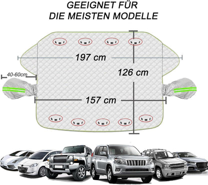 Frontscheibenabdeckung Auto Magnet Fixierung Winterabdeckung