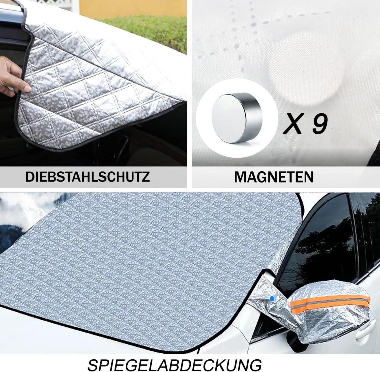 Frontscheibenabdeckung Auto Windschutzscheibe Winterabdeckung Magnet Fixierung