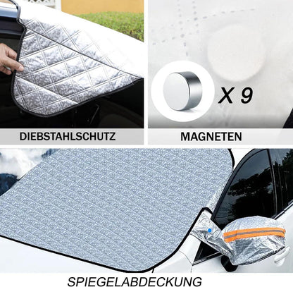 Frontscheibenabdeckung Auto Windschutzscheibe Winterabdeckung Magnet Fixierung