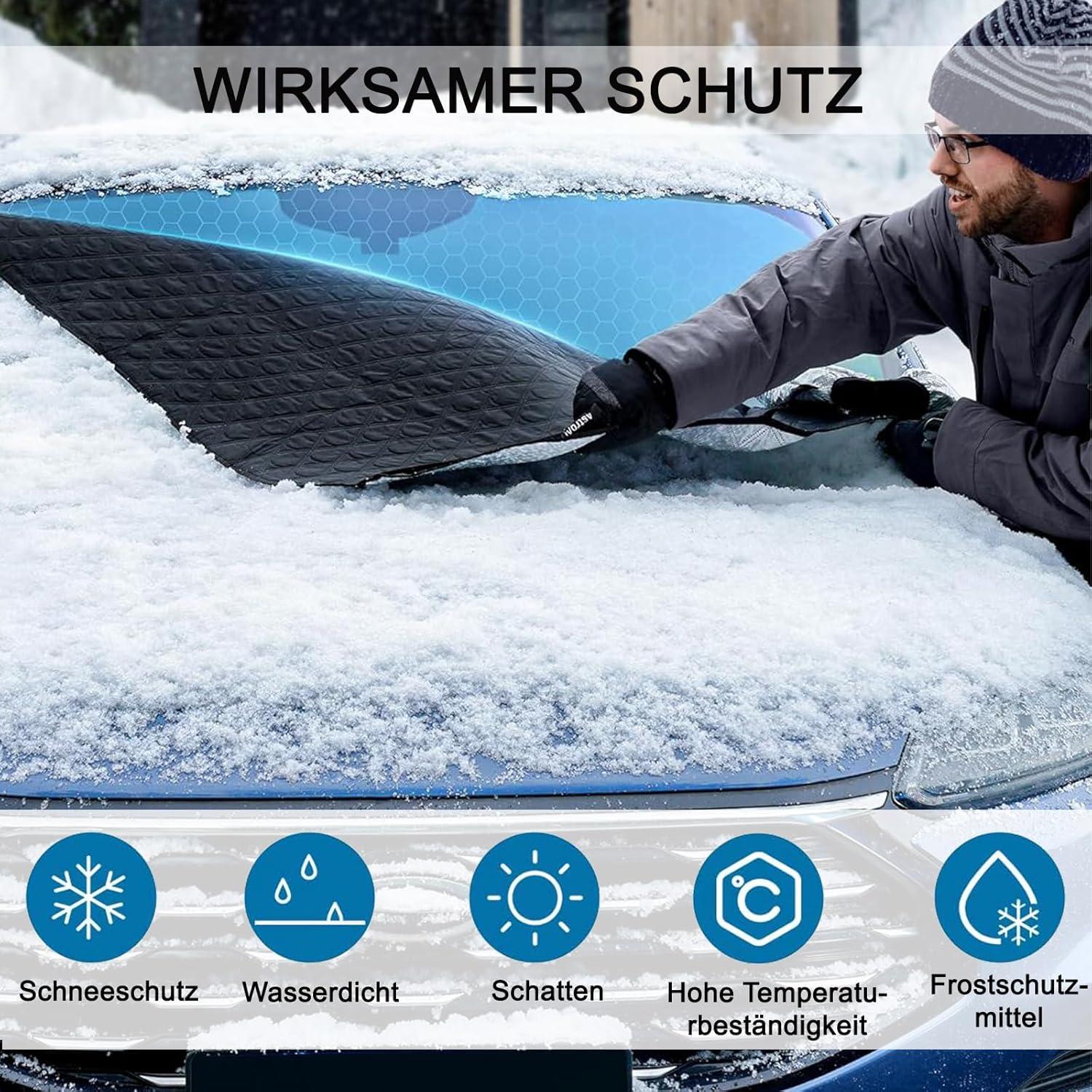 Frontscheibenabdeckung Auto Windschutzscheibe Winterabdeckung Magnet Fixierung