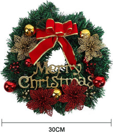 Weihnachtskranz 30cm PVC Tannenzweige Weihnachtsgirlande mit