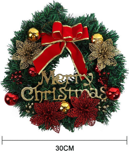 Weihnachtskranz 30cm PVC Tannenzweige Weihnachtsgirlande mit