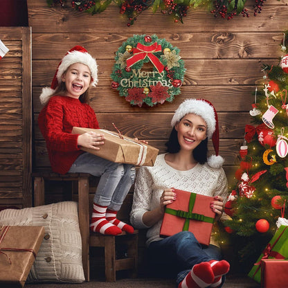 Weihnachtskranz 30cm Türkranz Weihnachtsgirlande Geschenkkugeln Stern