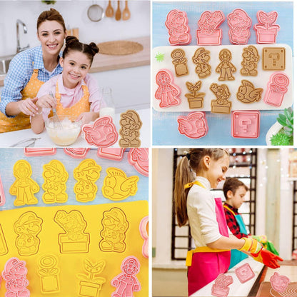 8-teiliges Cartoon-Motiv Keks Ausstecher Set für Kinder