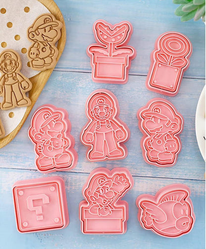 8-teilige Keks Ausstecher Set für Kinder Party 3D Cartoon Motiv