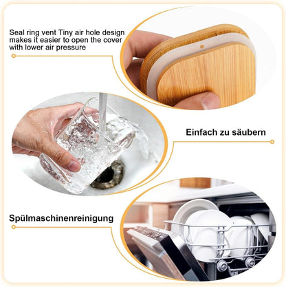 OSORD Vorratsgläser Küche Luftdicht 12er Set Glasbehälter Kaffee Gewürz 500ml