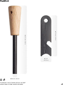 Feuerstahl Set mit Holzgriff und Extras für Outdoor Survival