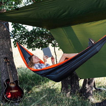 Bessport Camping Zelt Tarp 3x4m Wasserdicht PU3000mm Grün mit Zubehör