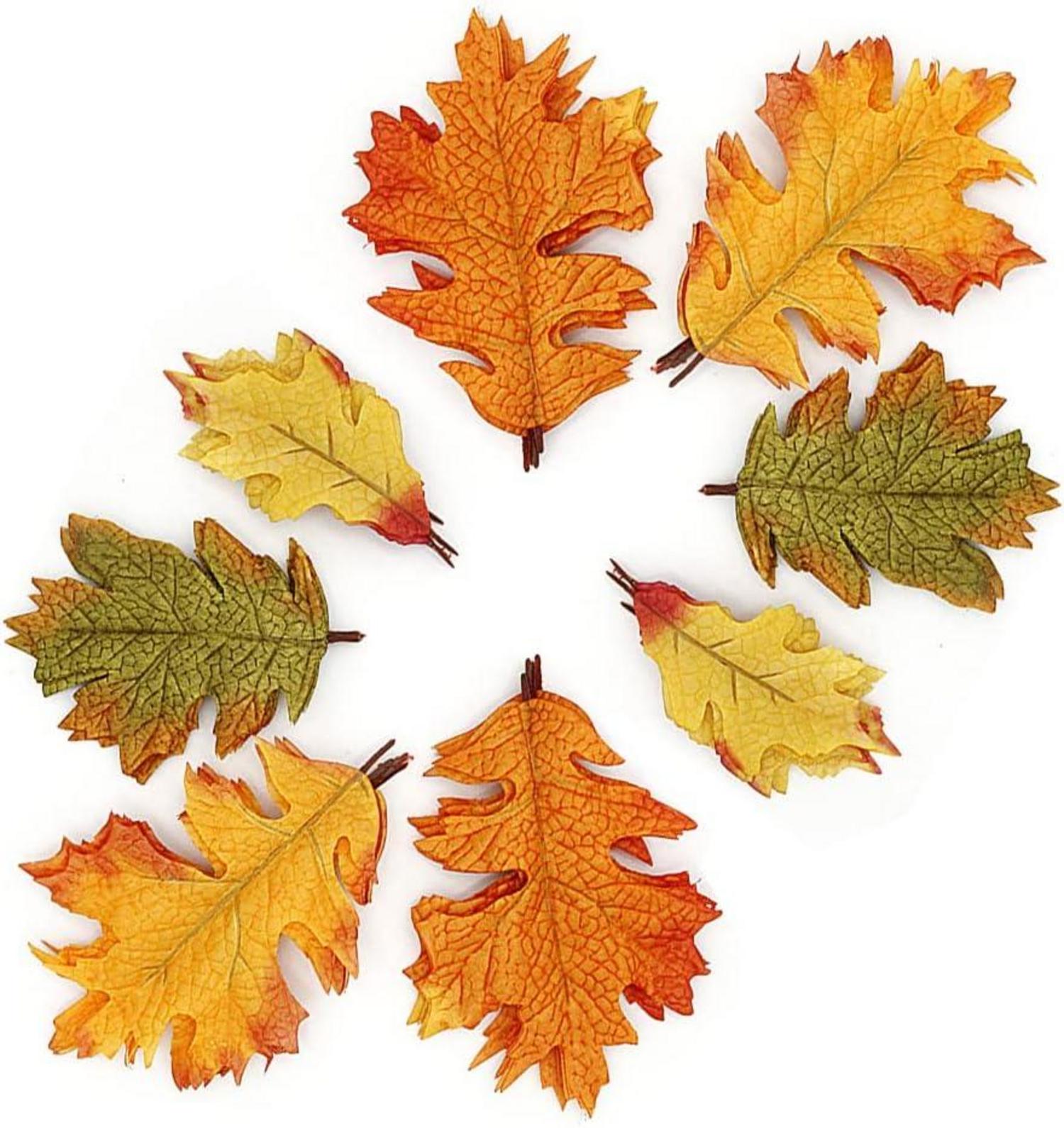 Künstliche Herbstahornblätter 25 Stück für Herbstbasteleien