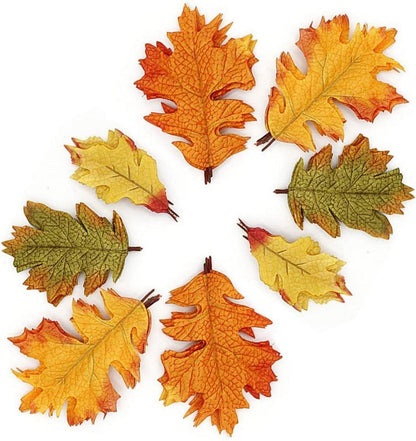 Künstliche Herbstahornblätter 25 Stück für Herbstbasteleien